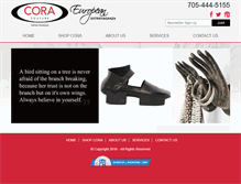 Tablet Screenshot of coracouture.com